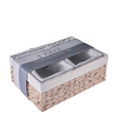Woven Storage Basket Set 3PC