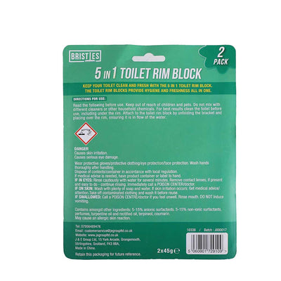 5In1 Twin Toilet Rim Block Pine