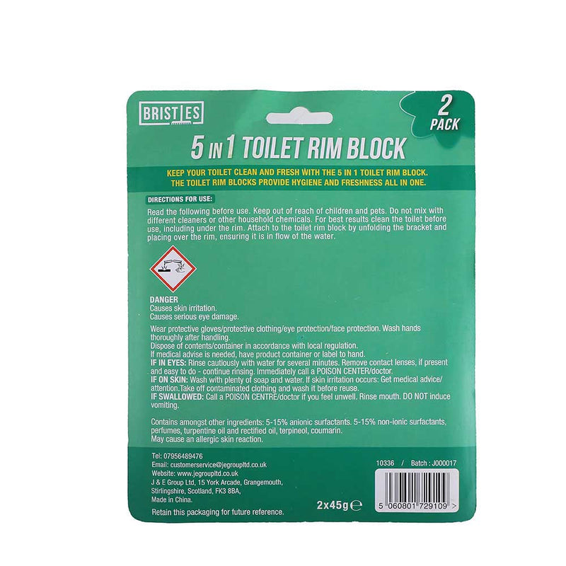 5In1 Twin Toilet Rim Block Pine