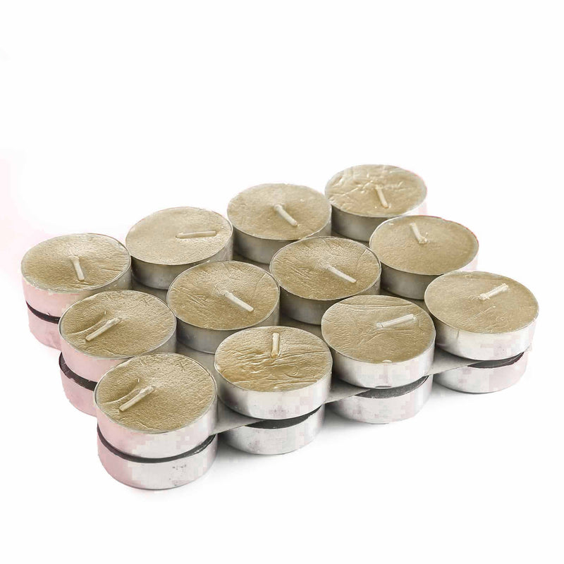 24 Scented Tealights Vanilla Cream