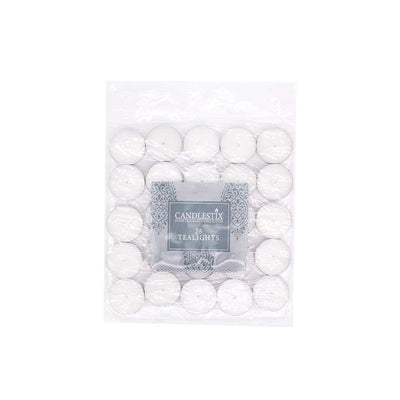 Tealights White 25PCS