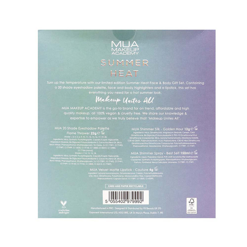 MUA Summer Heat Makeup Gift Set