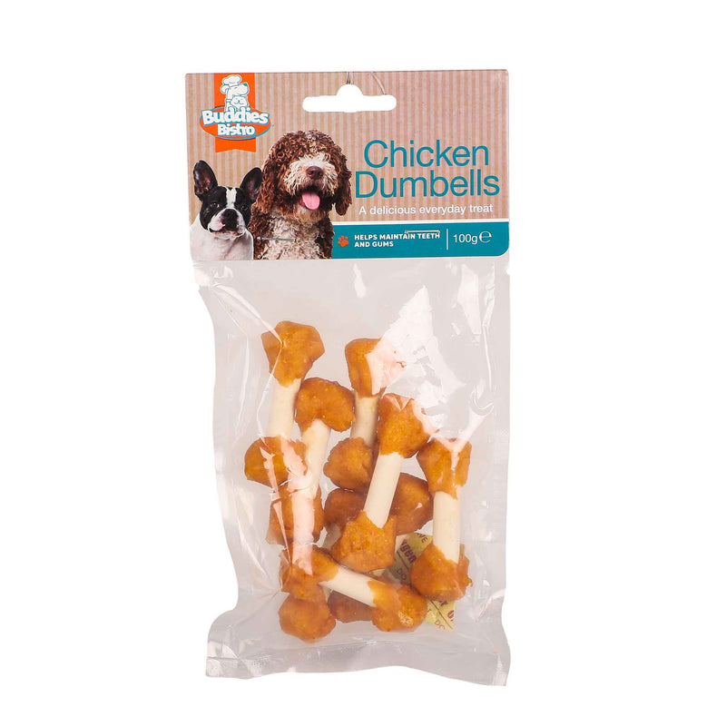 Chicken Dumbells Dog Treats 100g