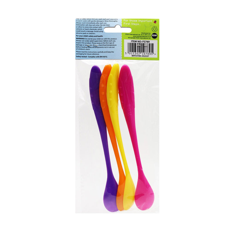 Long Handle Weaning Spoons 4PK