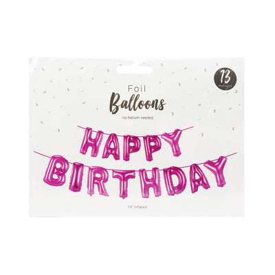 Happy Birthday Foil Balloons