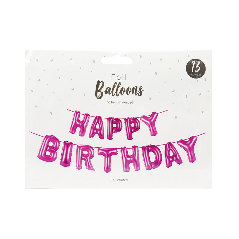 Happy Birthday Foil Balloons