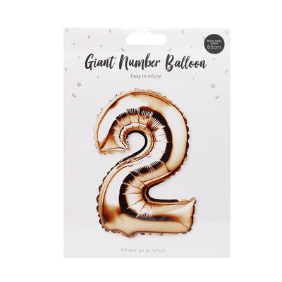 Rose Gold Foil Number Balloon