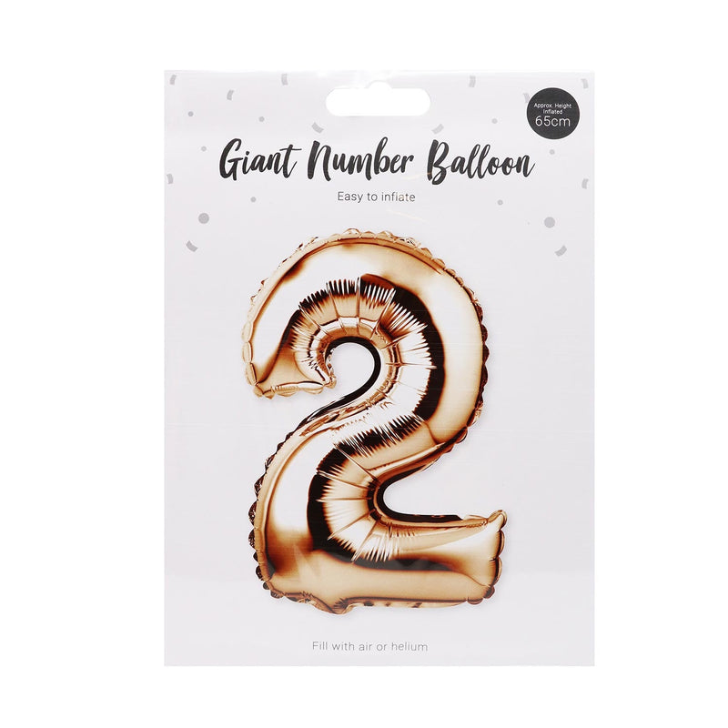 Rose Gold Foil Number Balloon