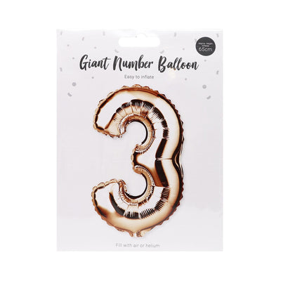 Rose Gold Foil Number Balloon