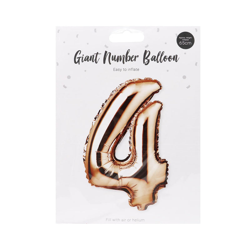 Rose Gold Foil Number Balloon