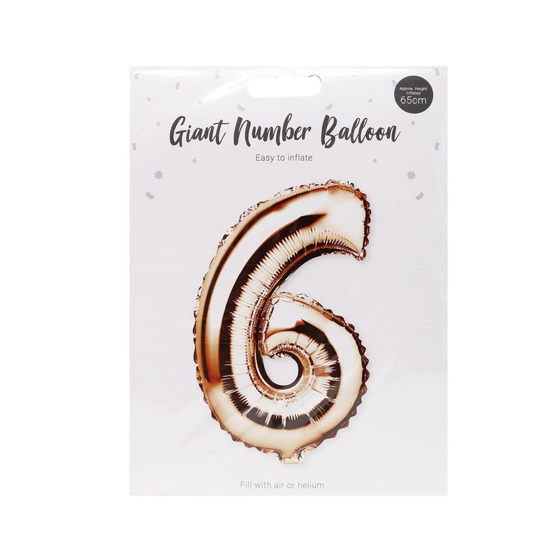 Rose Gold Foil Number Balloon