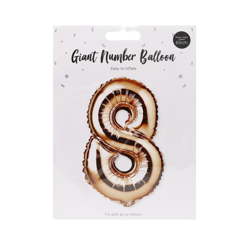 Rose Gold Foil Number Balloon