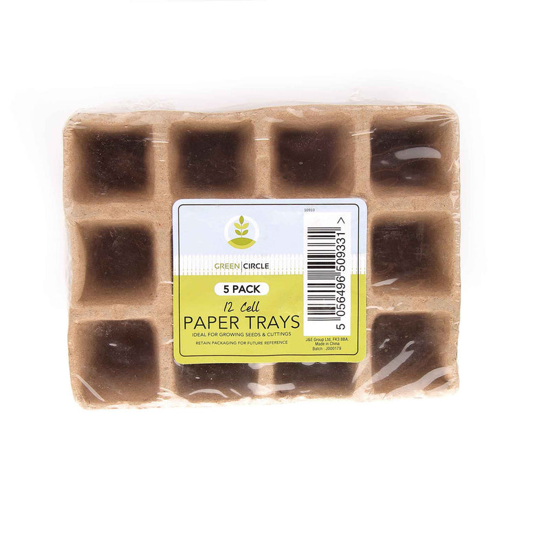 12 Cell Paper Trays 5PK