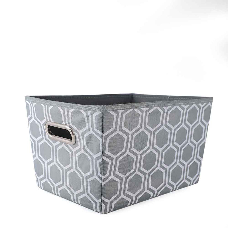 Printed Storage Basket Geometric