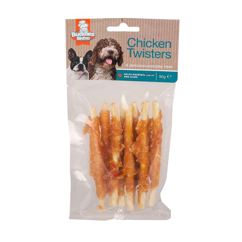 Chicken Twisters Dog Treats 90G