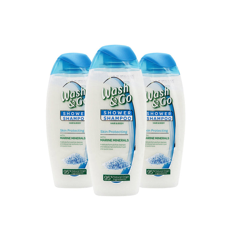 Wash & Go Skin Protecting Shower Shampoo Marine Minerals 250ML
