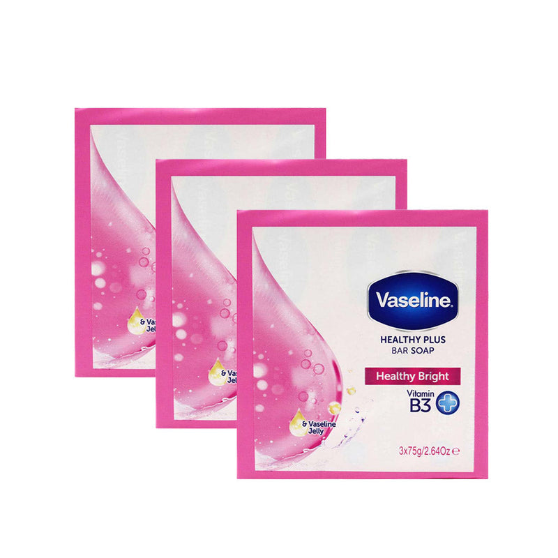 Vaseline Healthy Bright Bar Soap Pack of 3