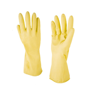 Yellow Rubber Glove Large 2pk