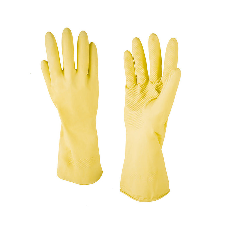 Yellow Rubber Glove Large 2pk