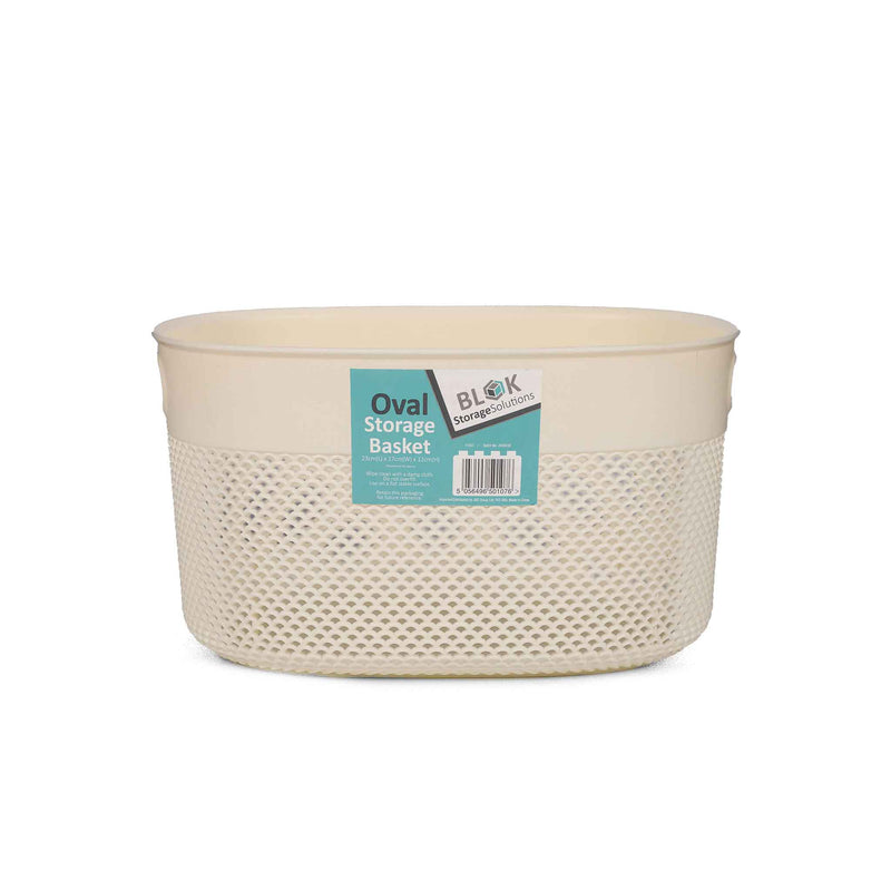 Small Oval Storage Basket 23x17x12cm