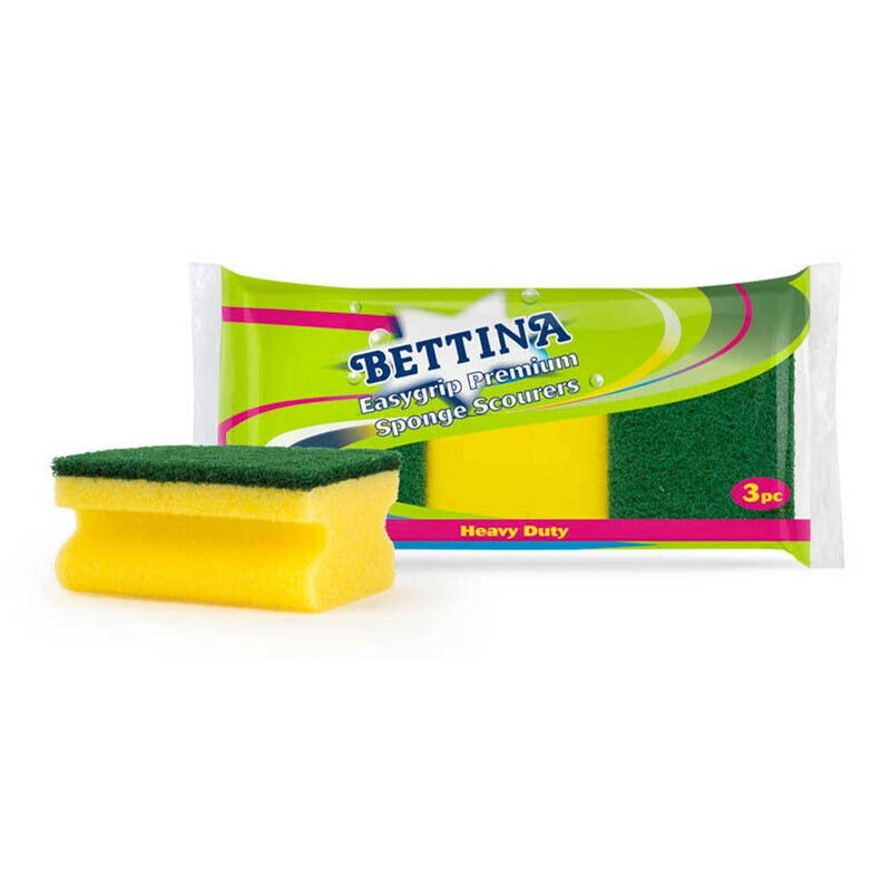 Easygrip Premium Sponge Scourers 3PC