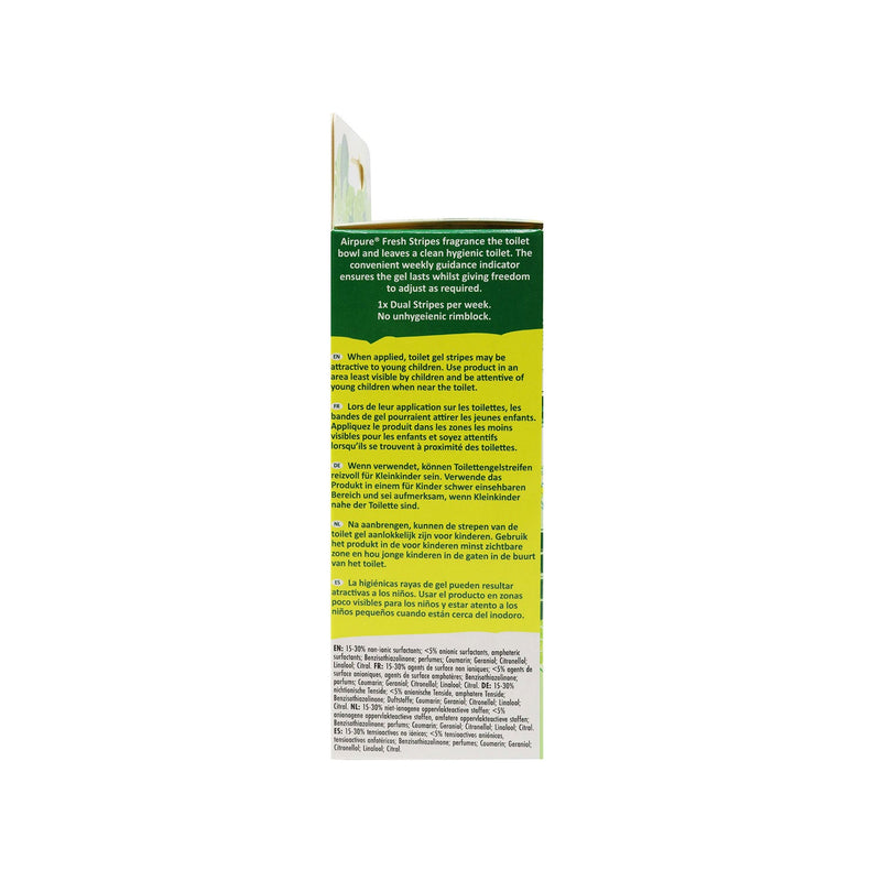 Airpure Fresh Stripes Toilet Gel Lime Zing 45ML