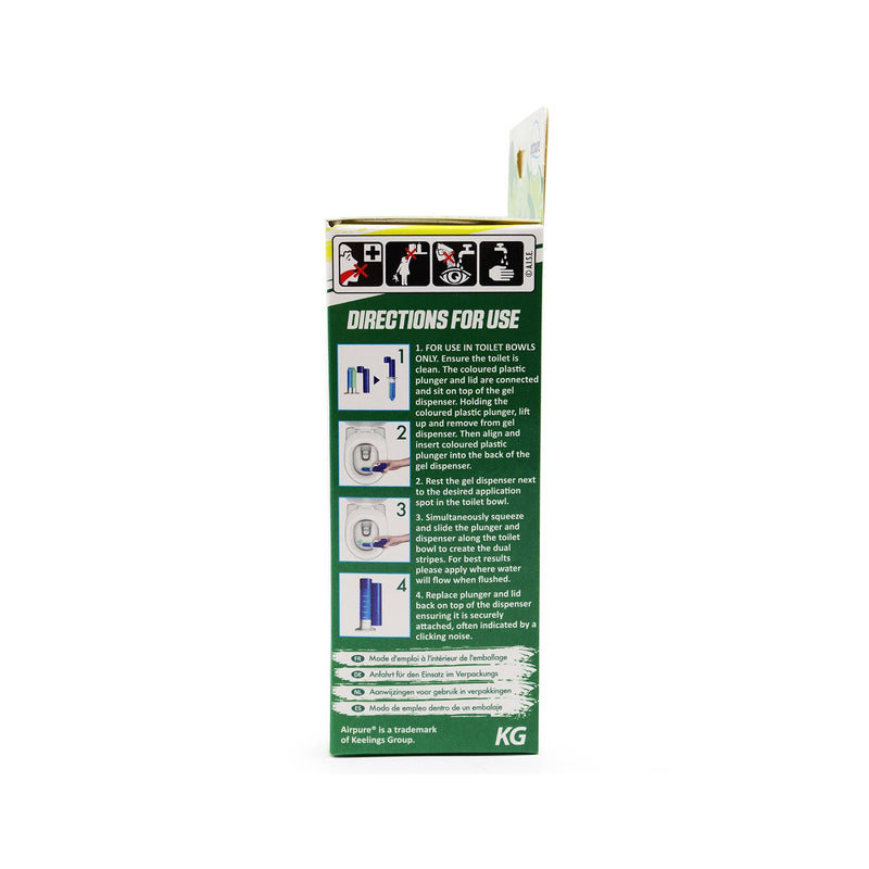 Airpure Fresh Stripes Toilet Gel Lime Zing 45ML