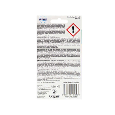 Airpure Fresh Stripes Toilet Gel Lime Zing 45ML