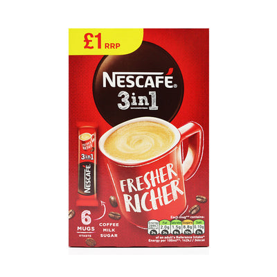 Nescafe 3 in 1 Original Instant Coffee 6PK