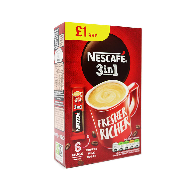 Nescafe 3 in 1 Original Instant Coffee 6PK