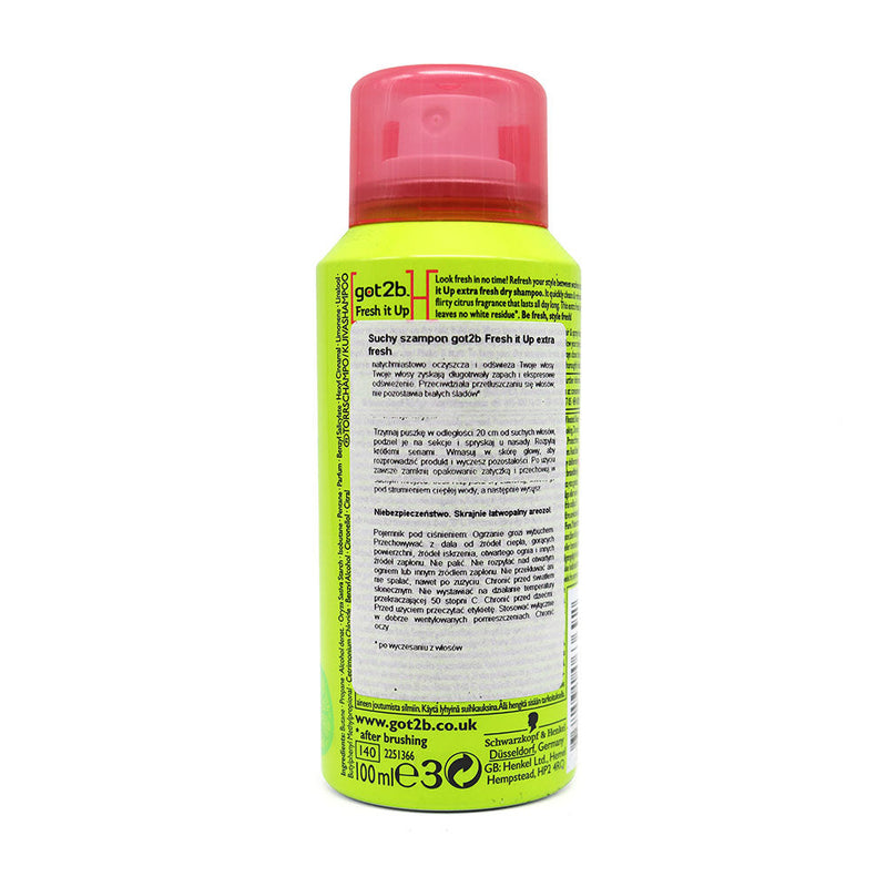 GOT2B Fresh It Up Extra Fresh Dry Shampoo 100ML