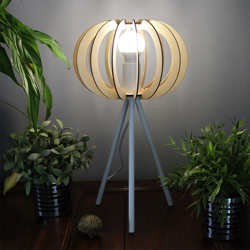 DIY Danese Oak Table Lamp White