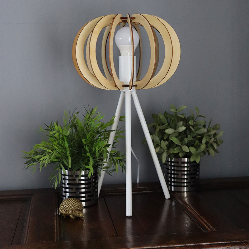 DIY Danese Oak Table Lamp White