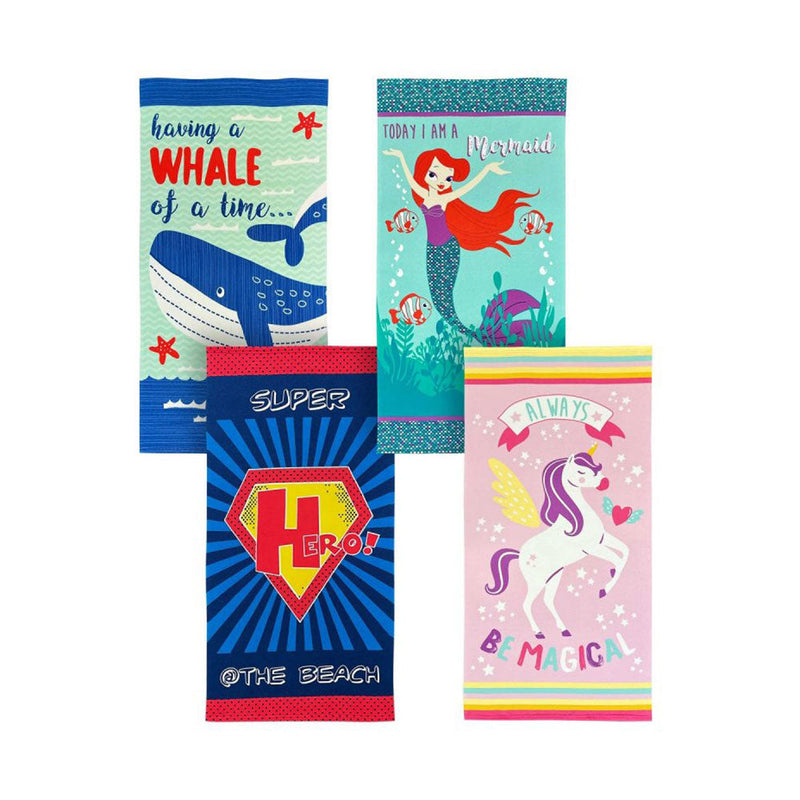 Kids On Trend Design Printed Beach Towels 70x140cm