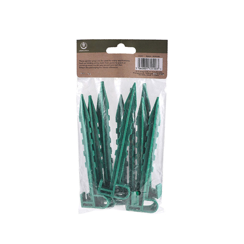 Hooked Top Gardem Pegs 10 Pack