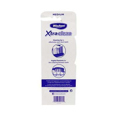 Wisdom Xtra Clean Toothbrush Medium 4Pack
