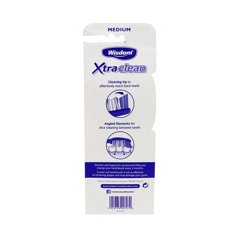 Wisdom Xtra Clean Toothbrush Medium 4Pack