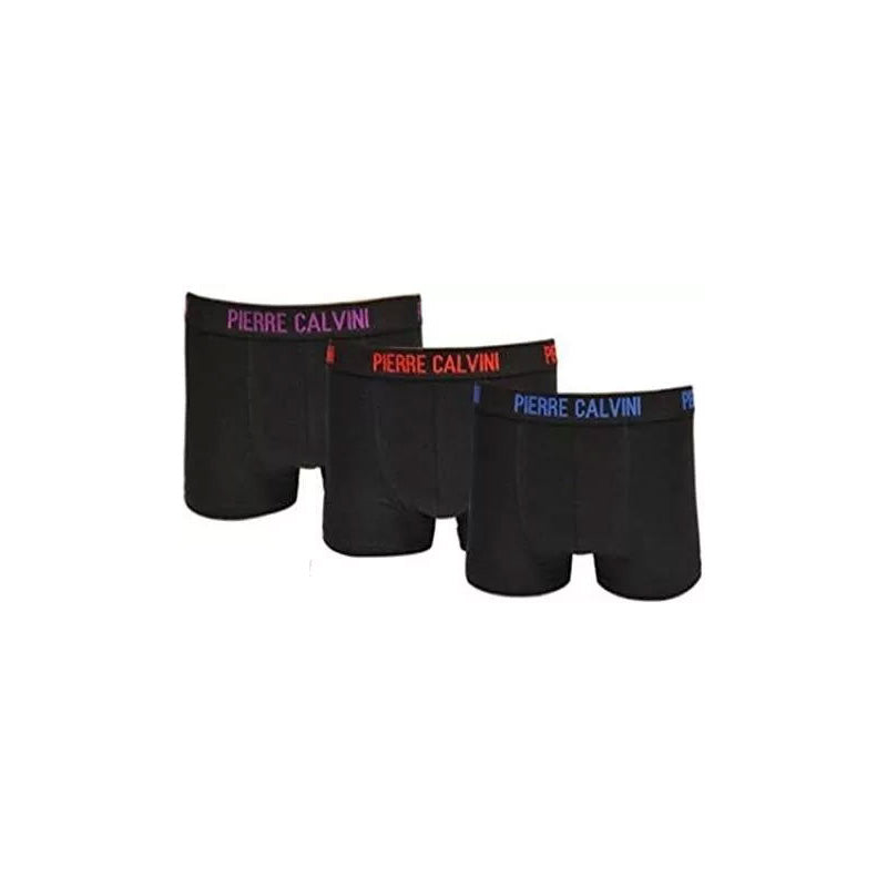Pierre Calvini Hipster Boxershorts Underwear Black 3Pack