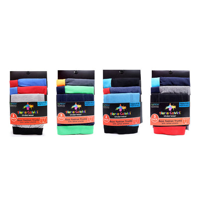 Pierre Calvini Boys Classic Hipster Underwear Assorted 3Pack