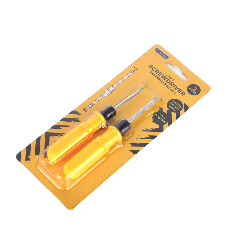 Screwdriver Reversible Heads 4mm&5mm 2pk