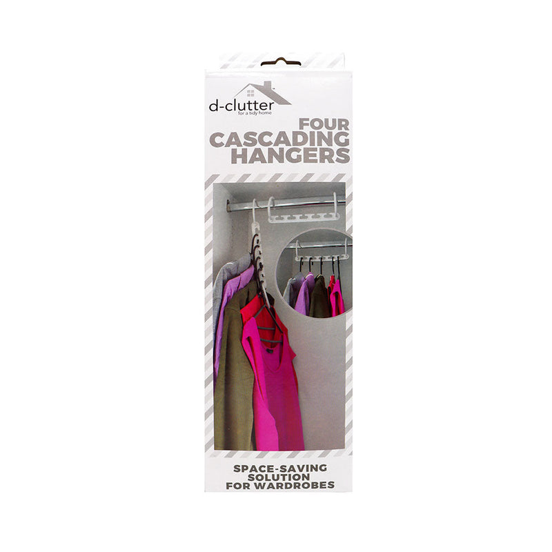 Cascading Hangers White 4PK