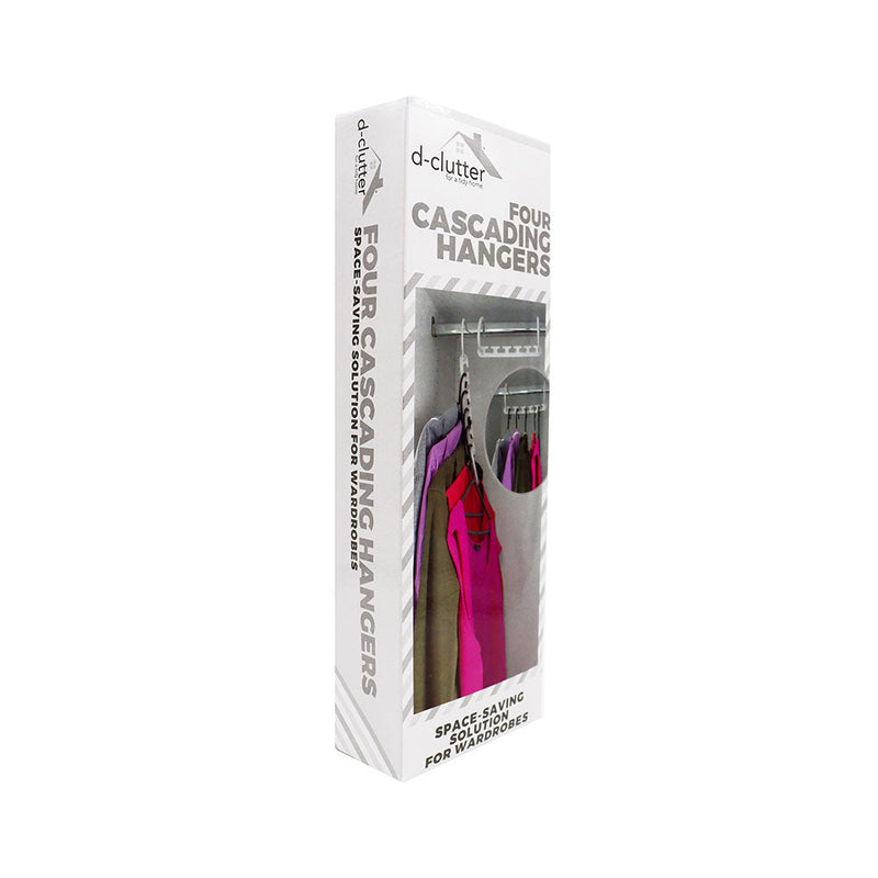 Cascading Hangers White 4PK