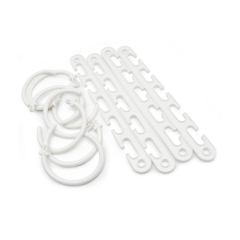 Cascading Hangers White 4PK