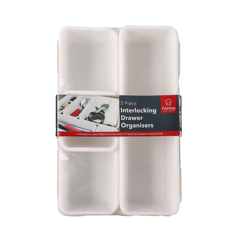 Interlock Drawer Organisers 5PK