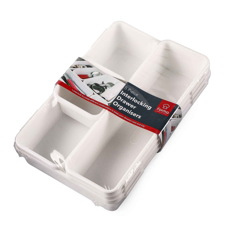 Interlock Drawer Organisers 5PK