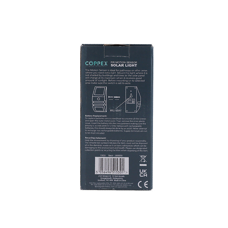 PIR Motion Sensor Solar Light
