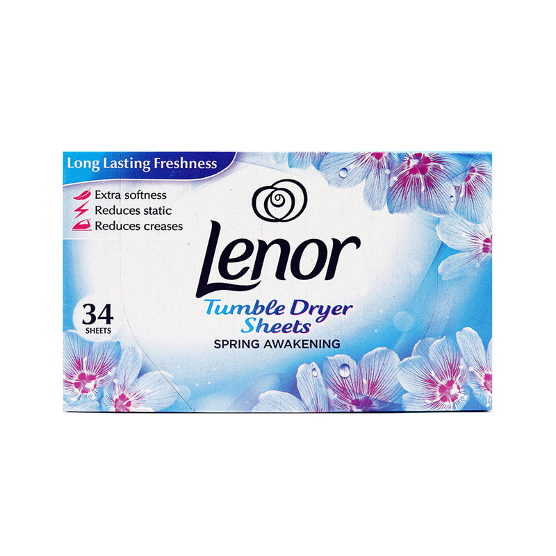 Lenor Tumble Dryer Sheets Spring Awakening 34 Sheets