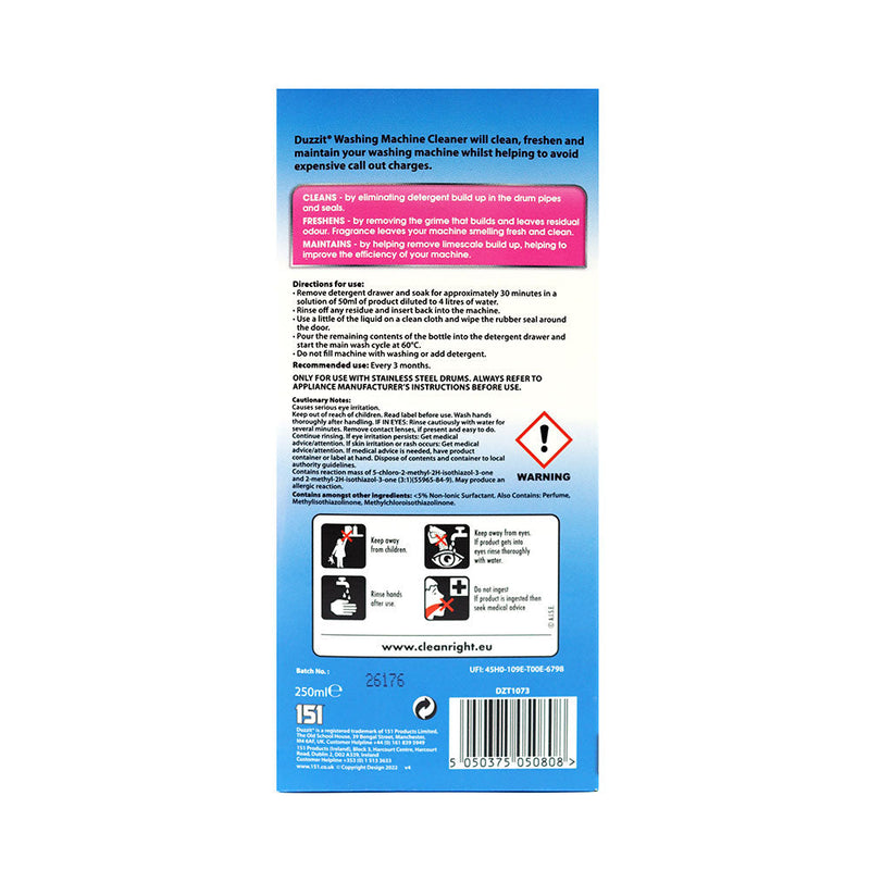 Duzzit Washing Machine Cleaner Linen 250ML