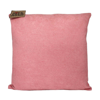 Plain Chenille Cushion Coral