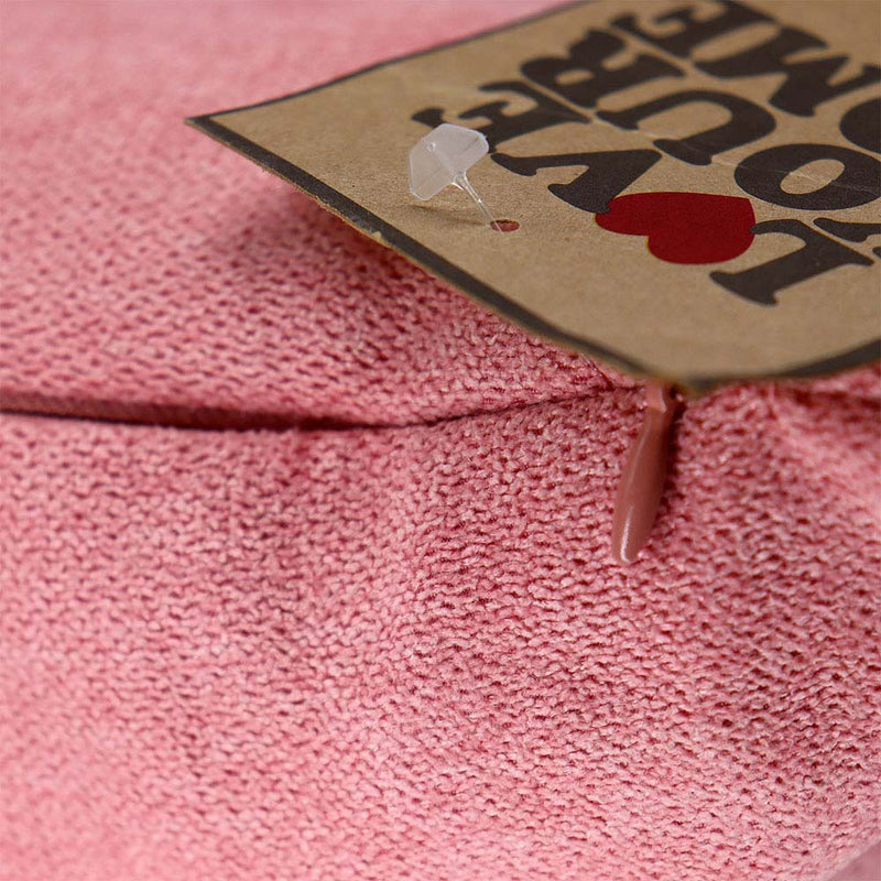 Plain Chenille Cushion Coral